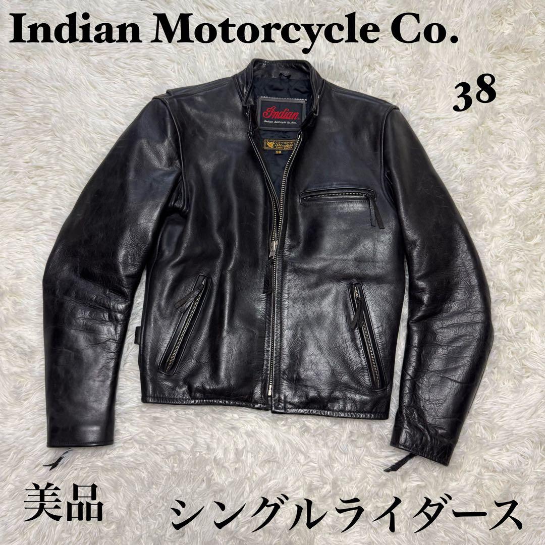 ☆【希少】Indian Motorcycle Co. シングルライダース 38☆