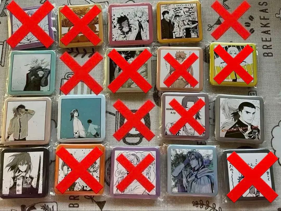 D.Gray-man ましかくカンバッジ　vol.2 ほぼコンプリート