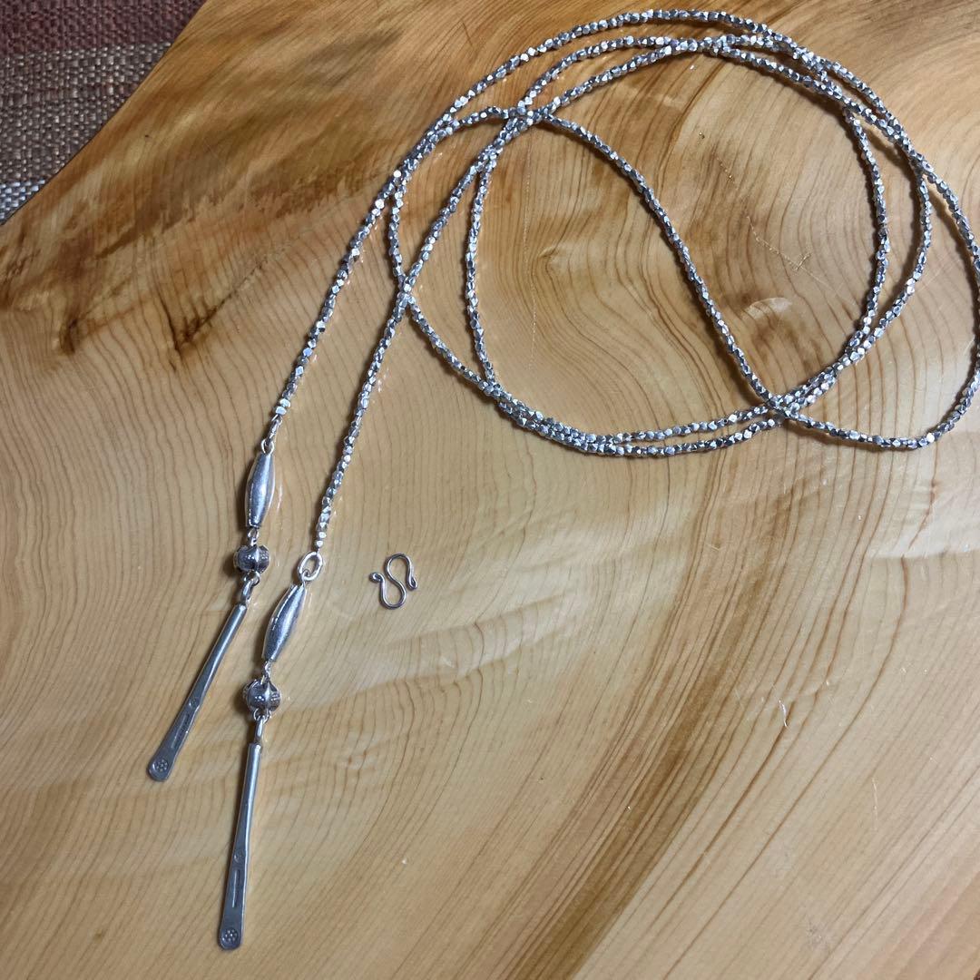 りゅうりゅう様御専用カレンシルバーフリースタイル　ロングネックレス110cm