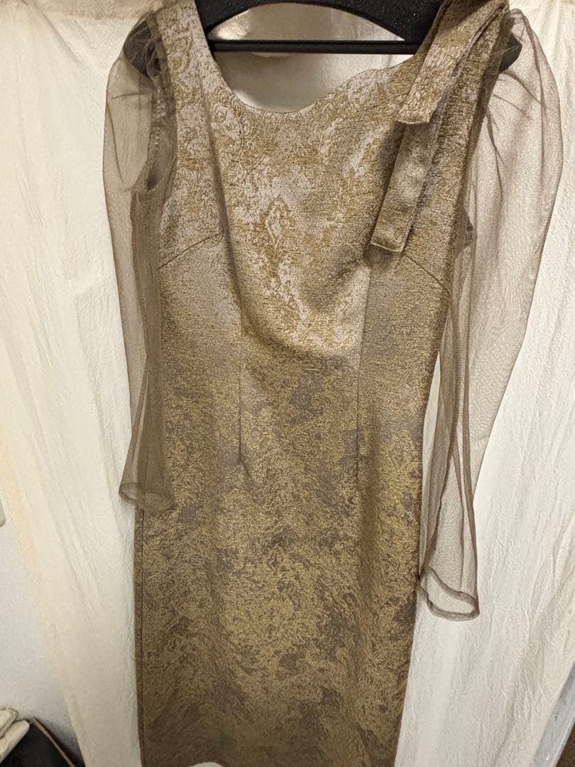 LE’RURE/ショルダーリボンドレス Sサイズ　【試着のみ】