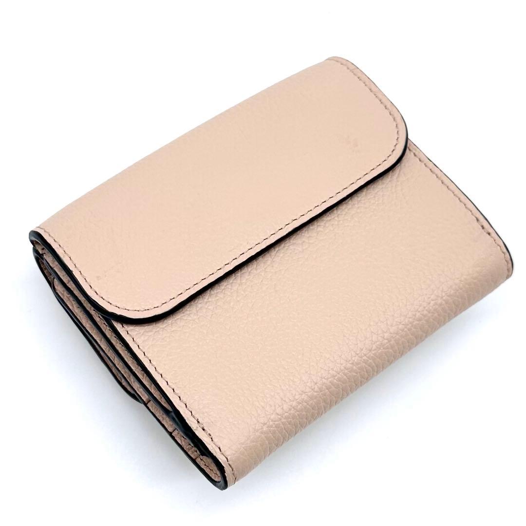 極美品✨Chloe クロエ アルファベット スモールトリフォールドウォレット