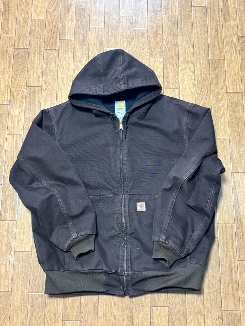 【激渋カラー】00's carhartt アクティブジャケット　ブラウン