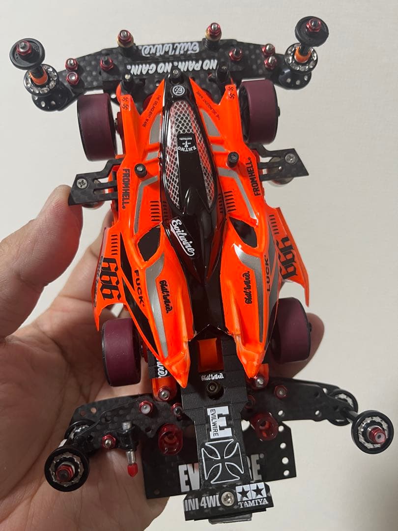 ミニ四駆MSフレキカスタムマシン （純正フルカーボン限定シャーシ）