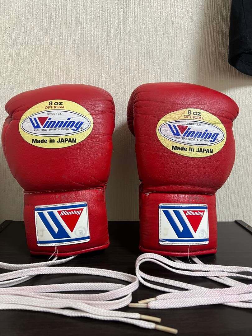 Winning ボクシンググローブ 8 oz 日本製 赤