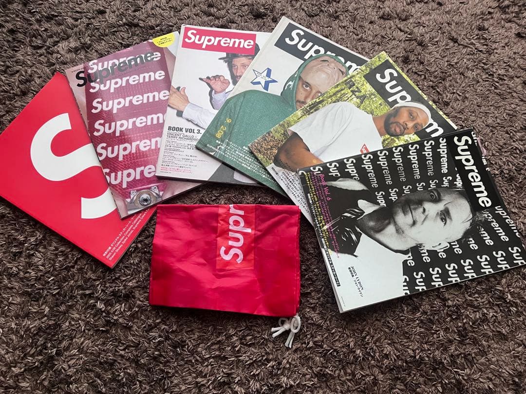 Supreme シュップリーム ムック本セット 全6冊 セット売りのみ　巾着
