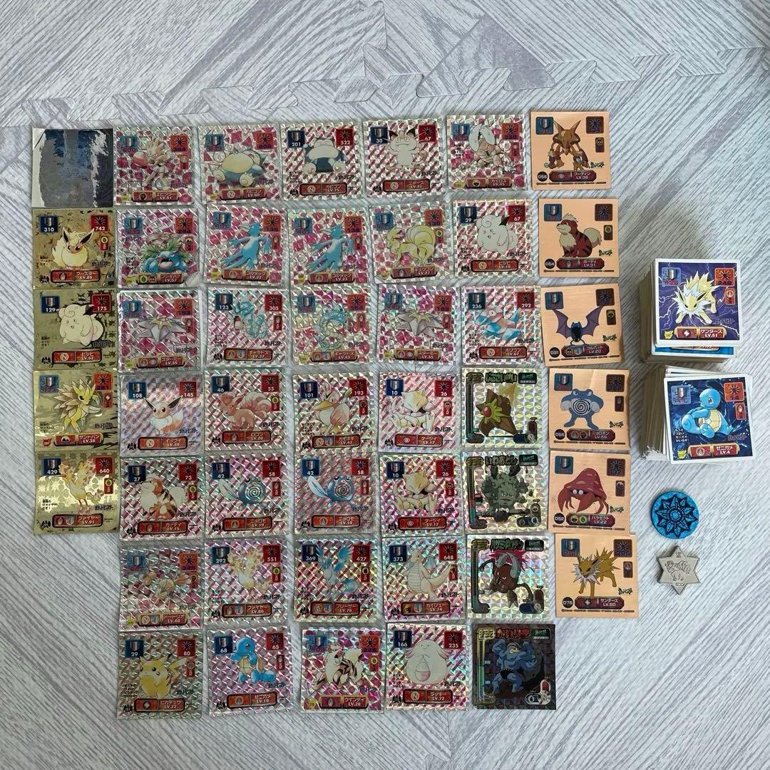 ポケモンシール　旧　まとめ売り　337枚　バッチ付き