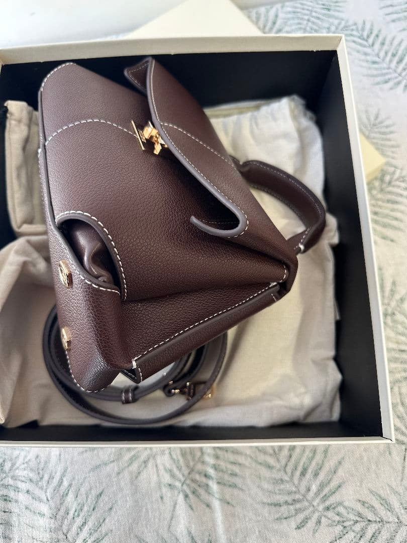 POLENE Mokki ポレーヌ ショルダーバッグ　2WAY エボニー レザー