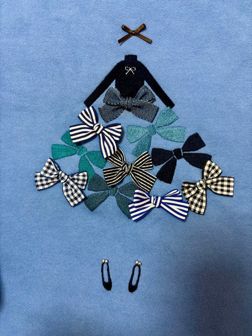 familiar 新品未使用トレーナー 160 ブルー　タグ付き