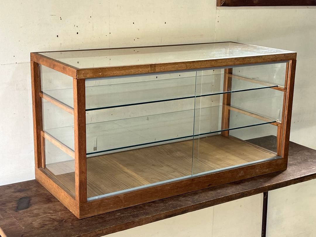 K*M様 昭和レトロ 木枠ガラスケース 和菓子店の陳列ケース ガラスショーケース