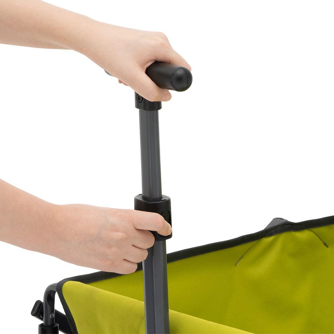 ROSY 折りたたみキャリーカート グレー/ライム