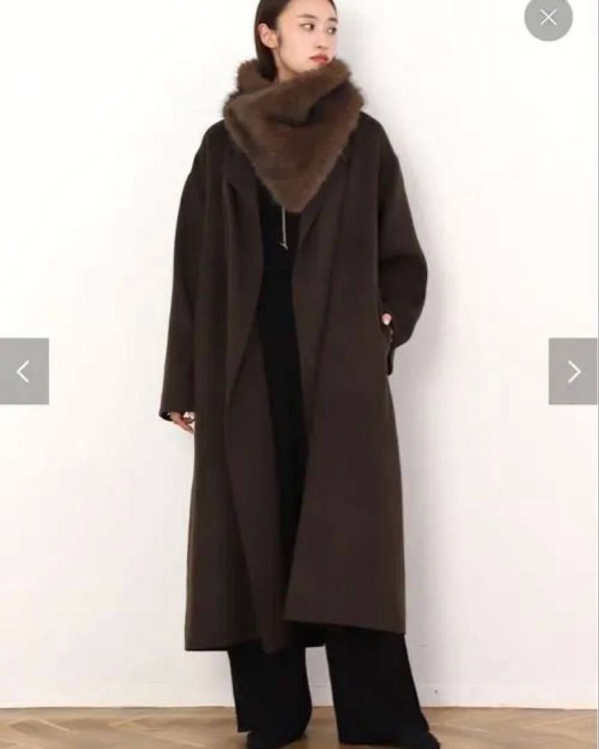 THROW snood ブラウン フリー