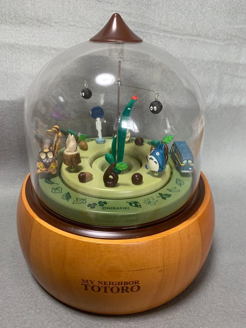 【訳あり品】リズム時計　トトロどんぐりドーム置き時計【ジャンク品】