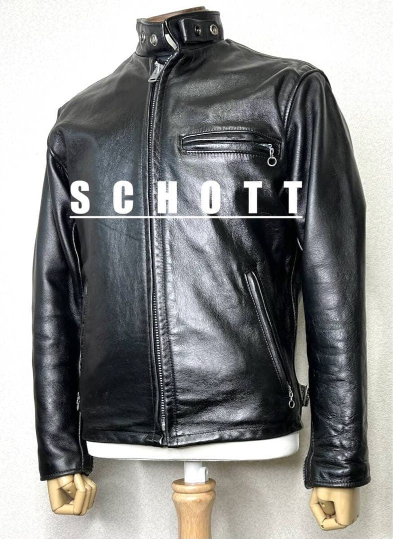① schott ライナー付 641【36】 米国製◇革ジャンGPZハーレー