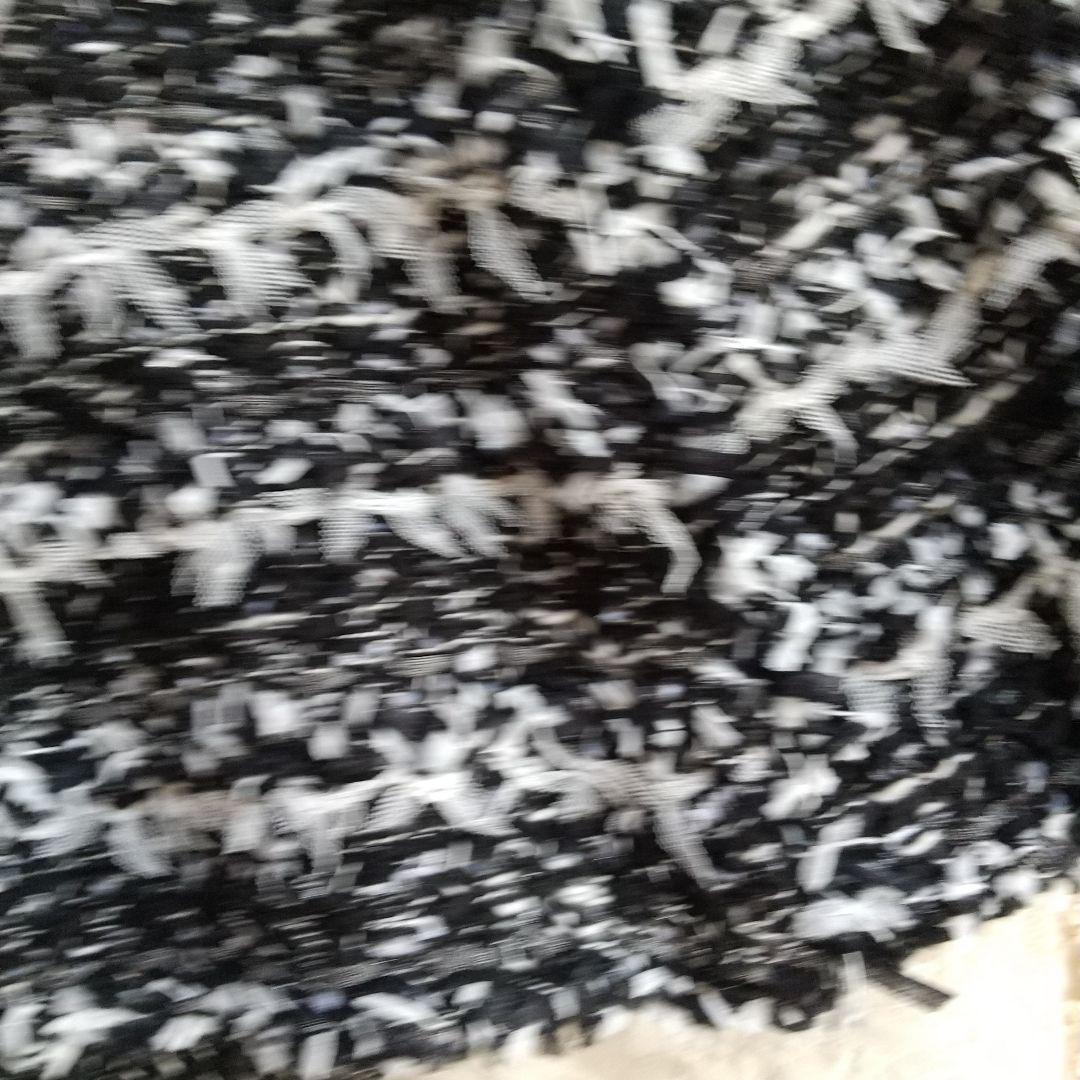 ルネ 黒と白のツイード風 ニットスカート