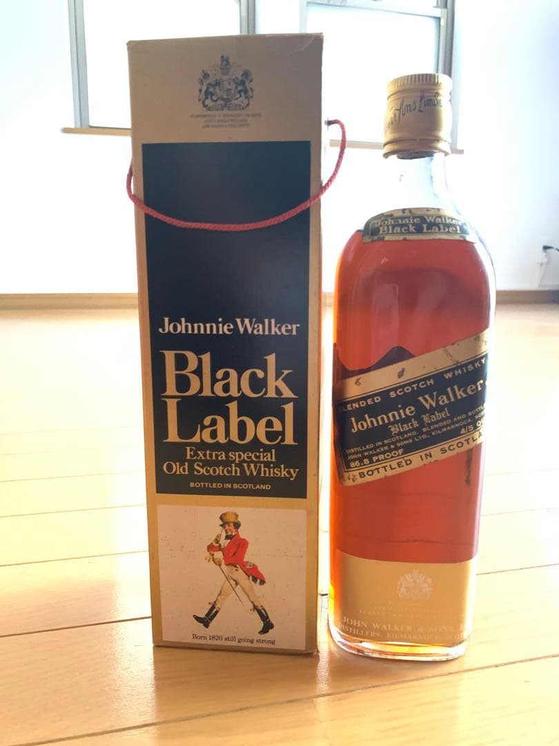 新品未開封ジョニーウォーカーブラックラベル金キャップ★白紋章