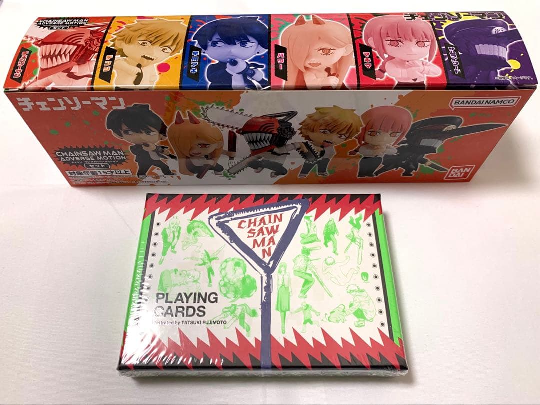 チェンソーマン　ADVERGE MOTION フィギュア　箔押しトランプ　未開封