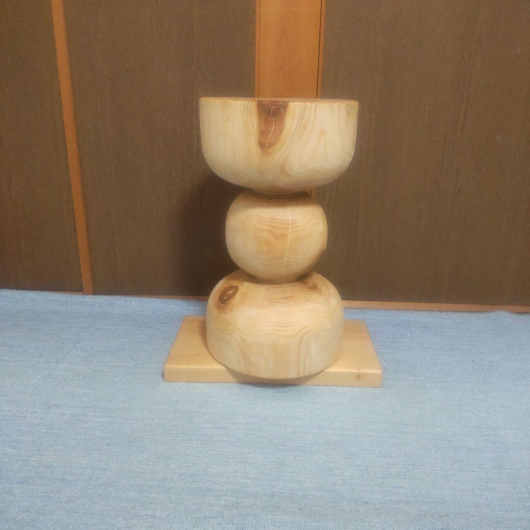 東濃ヒバ丸太椅子 スツール