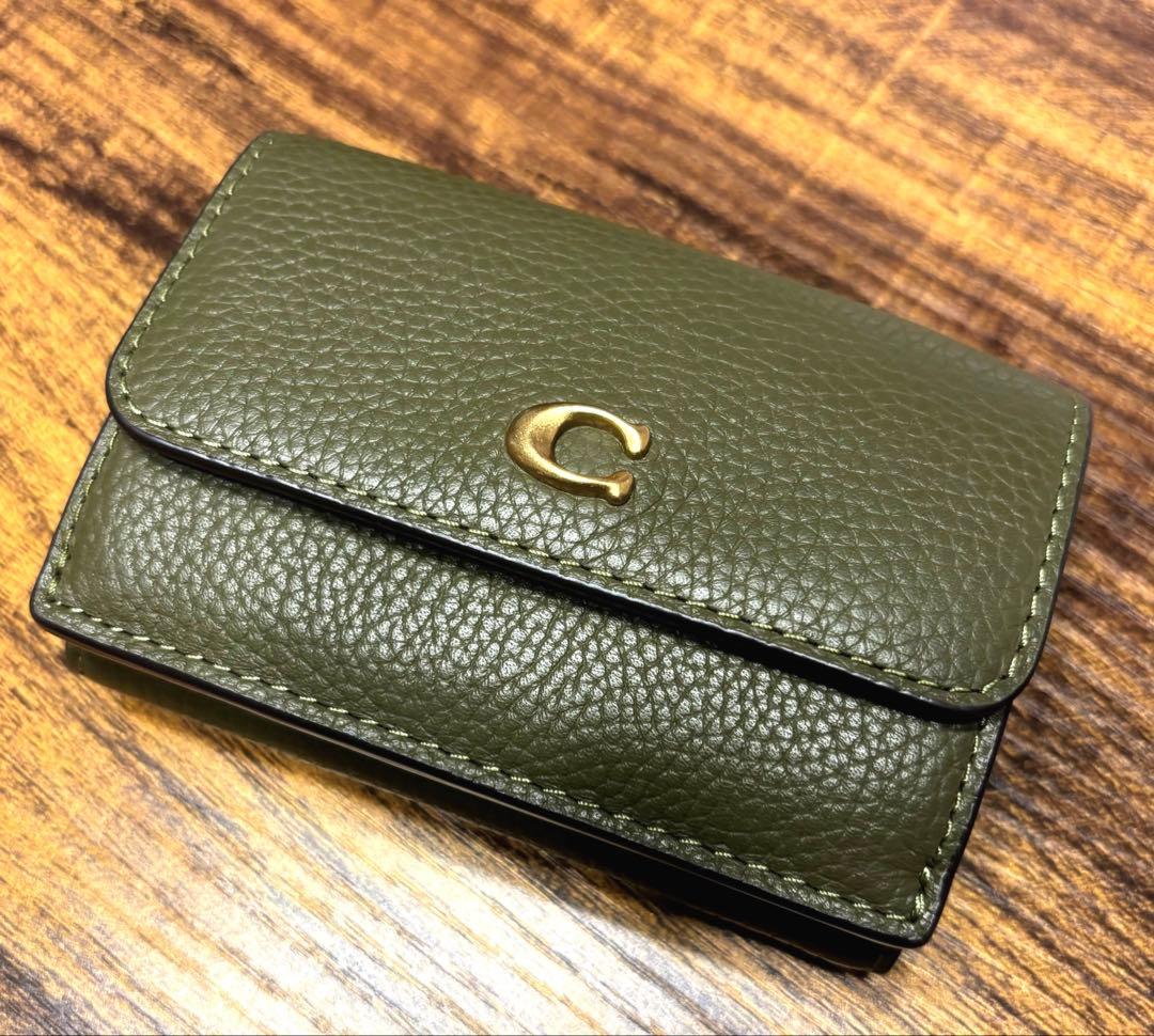SALE中【ほぼ新品】COACH ミニトライフォールドウォレット レディース