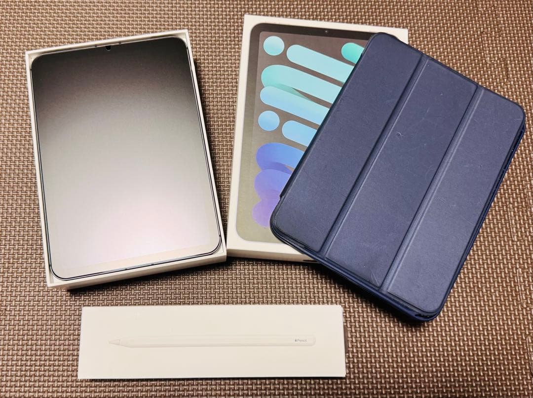 QUATROiPad mini 6 256GB本体+純正ペン+ケース付