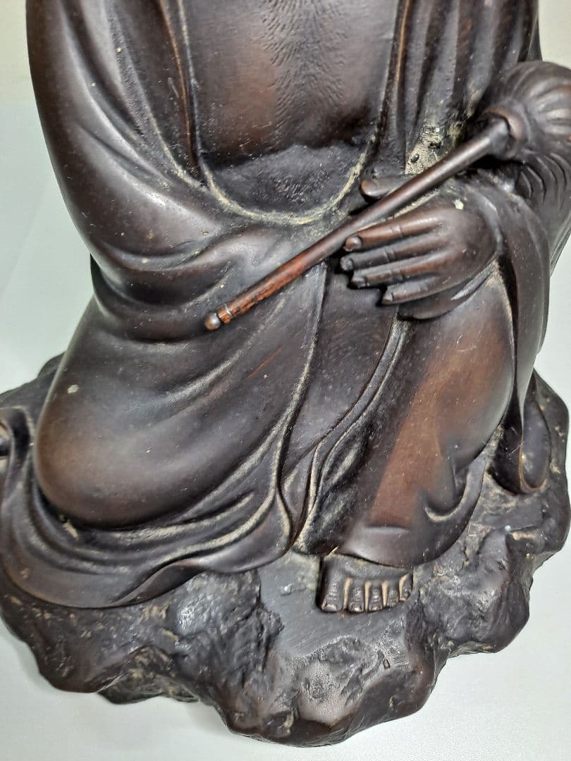 ヤマだるま銅象 作家物 銅製 達磨大師 骨董 置物 人形 工芸品 縁起物