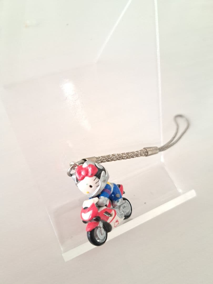 ハローキティ　根付ストラップ　バイク　サーキット限定　2002年