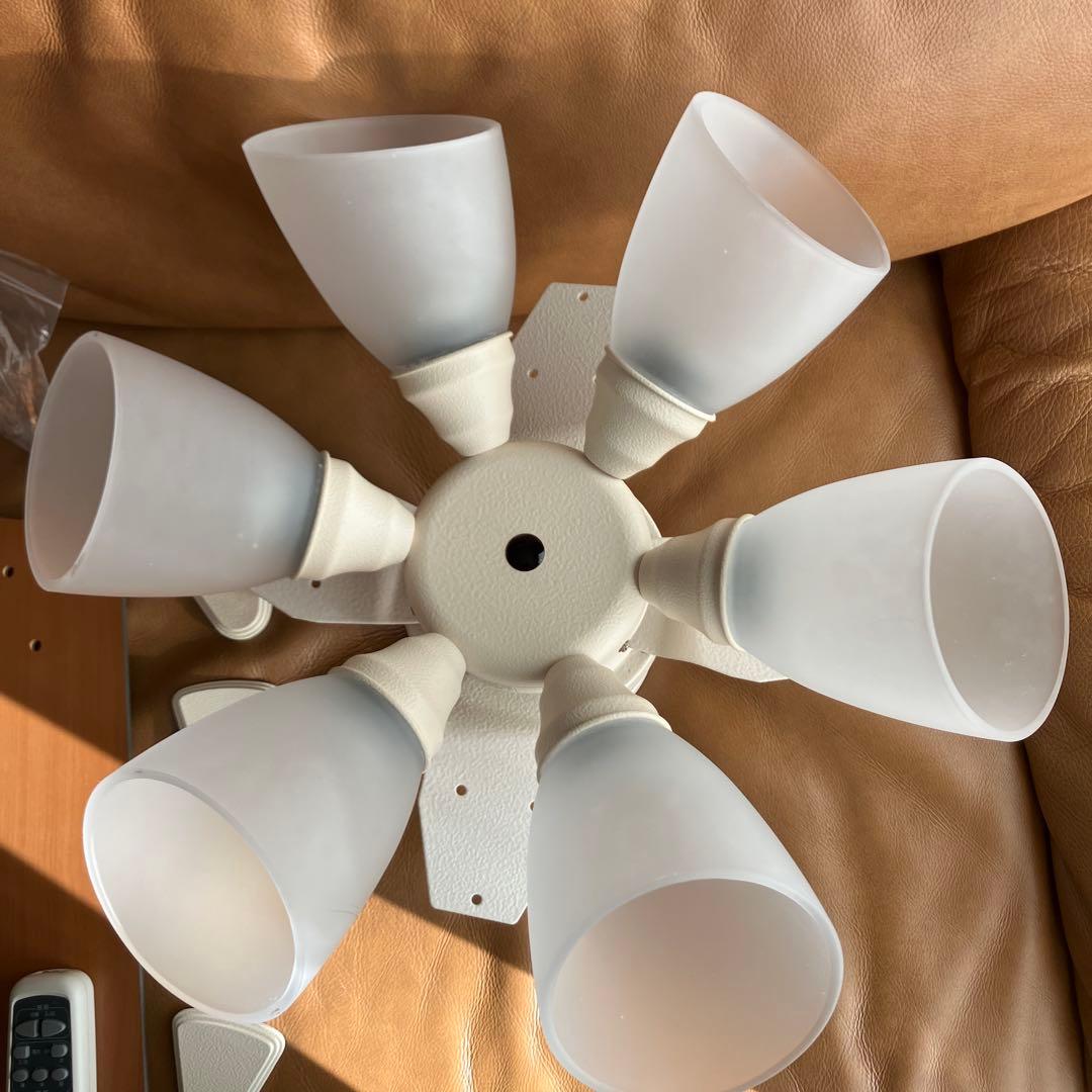 【美品】plusmore シーリングファン 6灯 Windouble