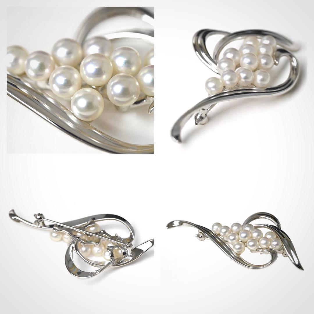 【未使用保管品】ミキモト　アコヤ　パール　本真珠　ブローチ　コサージュ