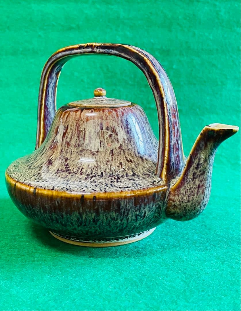 アンティーク赤海鼠釉酒器　屠蘇器