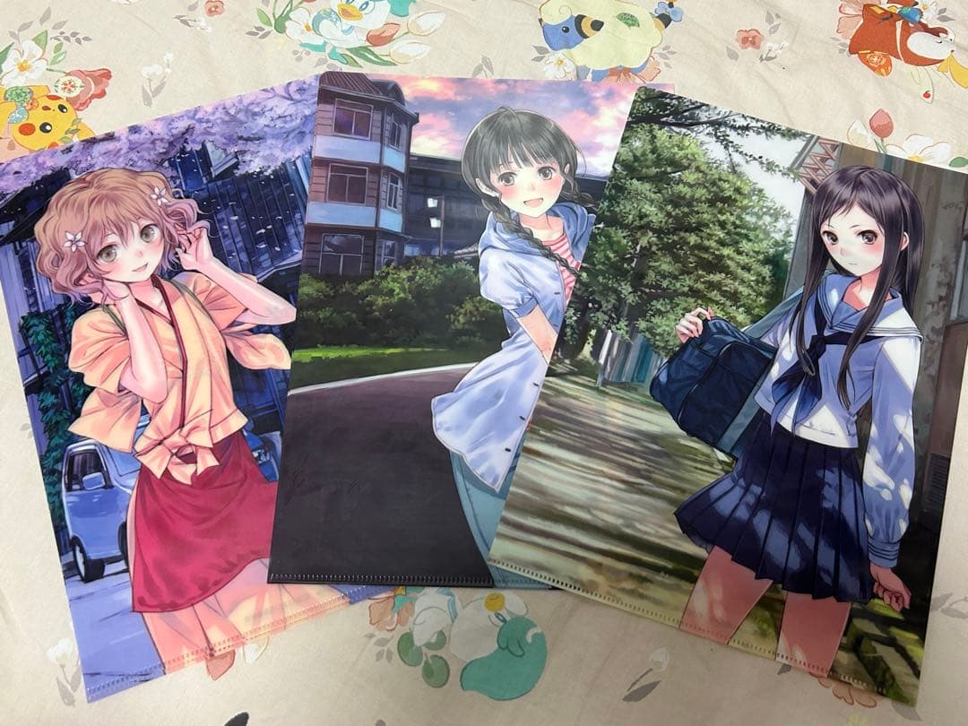 花咲くいろは 劇場版 入場特典 原画 クリアファイル 色紙