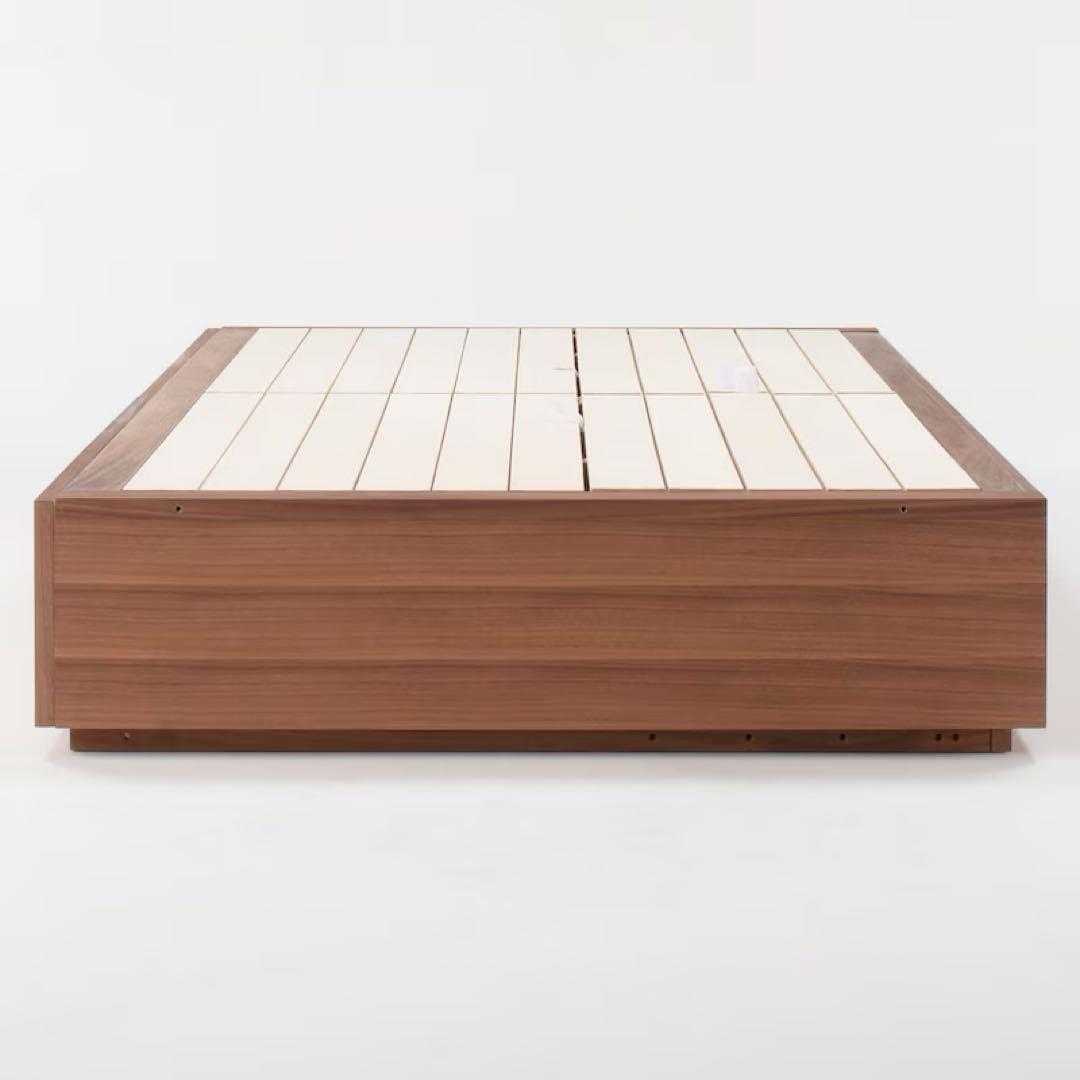 直接引き取り歓迎 無印良品 収納ベッド・シングル・ウォールナット材〈生産終了品〉