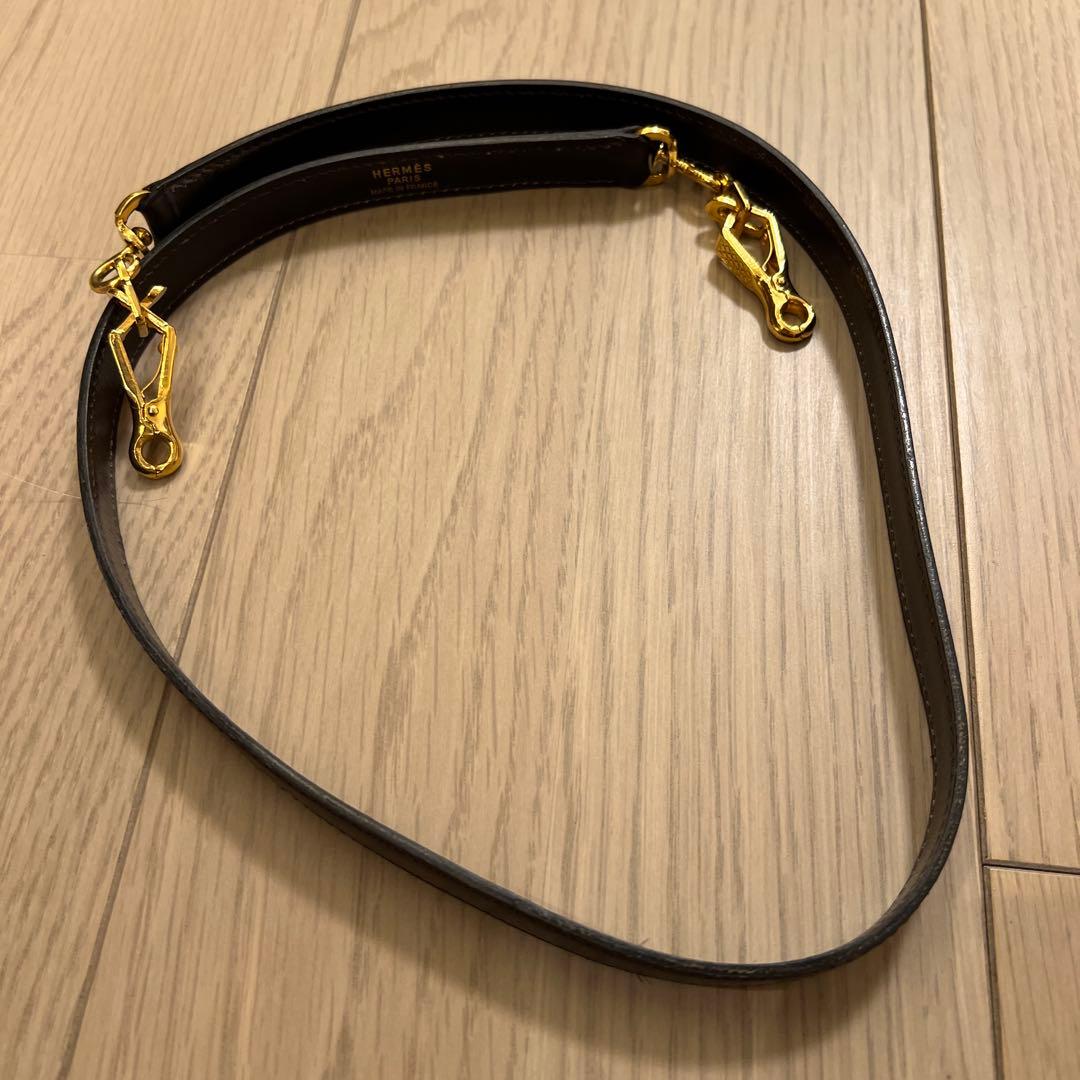 HERMES ケリー　ショルダーストラップ ブラウン　約82cm
