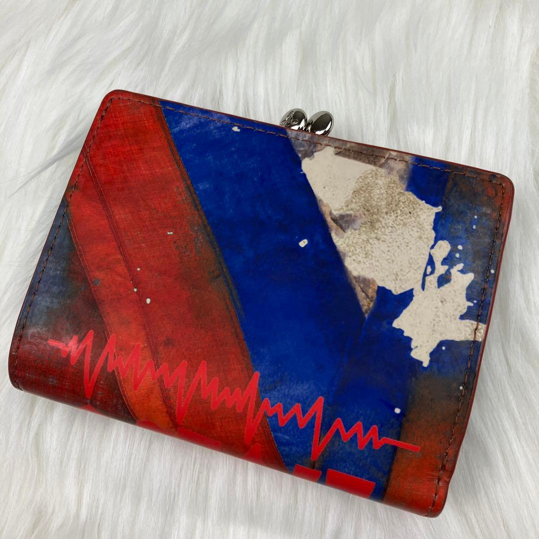 ✨美品 ヴィヴィアンウエストウッド 折り財布 がま口 オレンジ オーブ