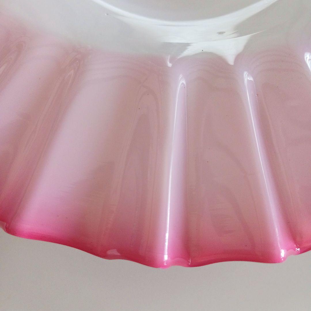 大正ガラス 大電笠 30センチ アンティーク