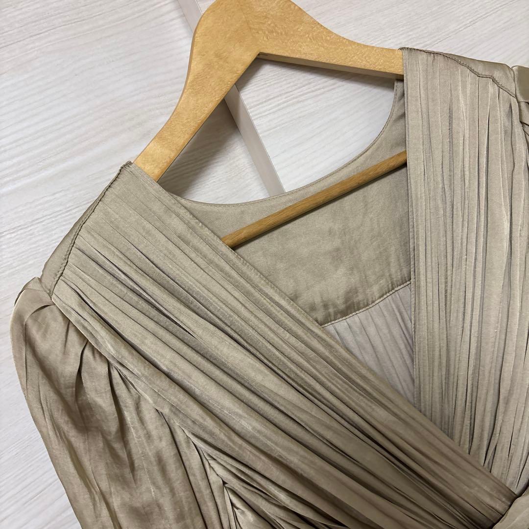 L'AUBE BLANC★新品 タグ付き Flare Pleats Dress