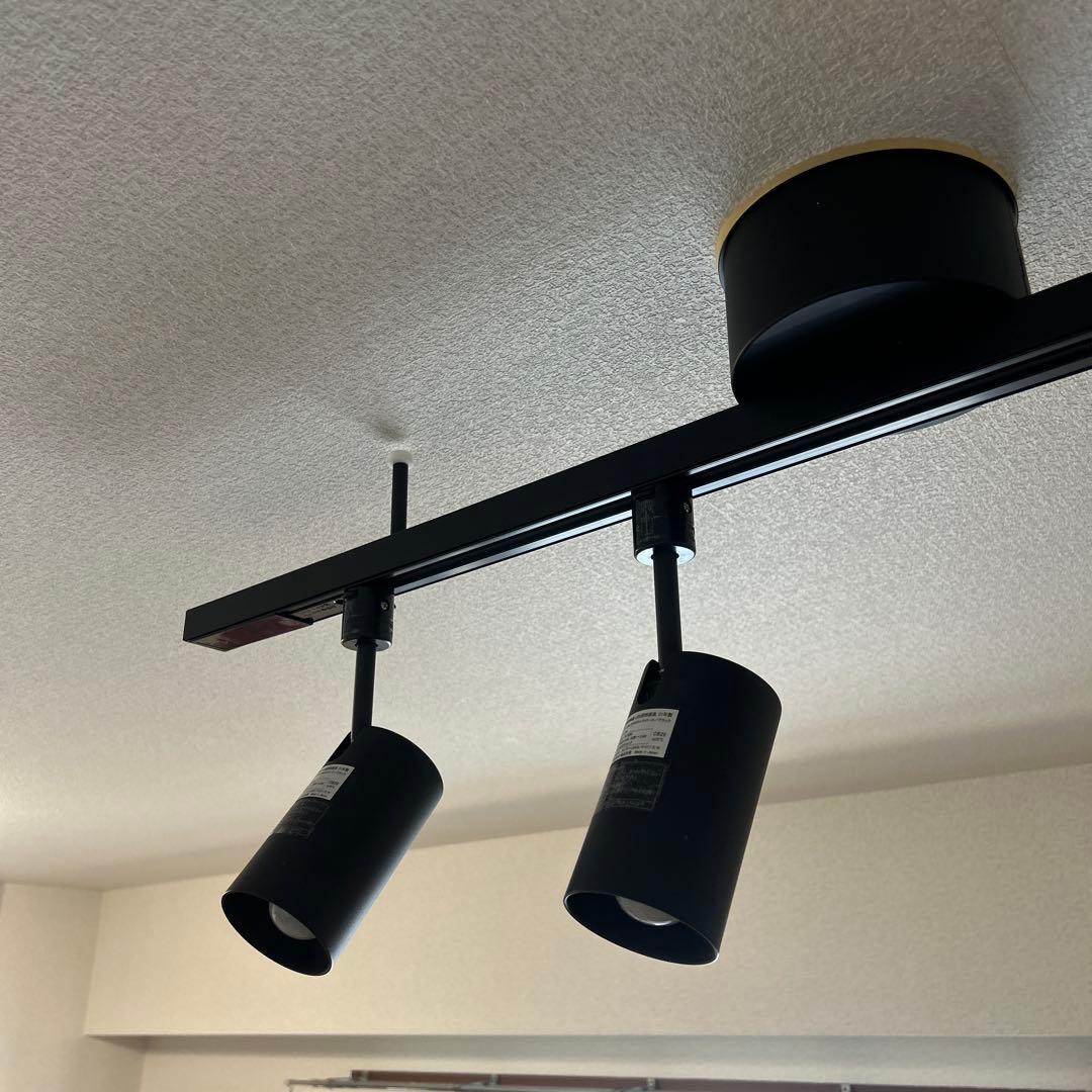 無印良品 システムライト本体+スポットライト4個セット