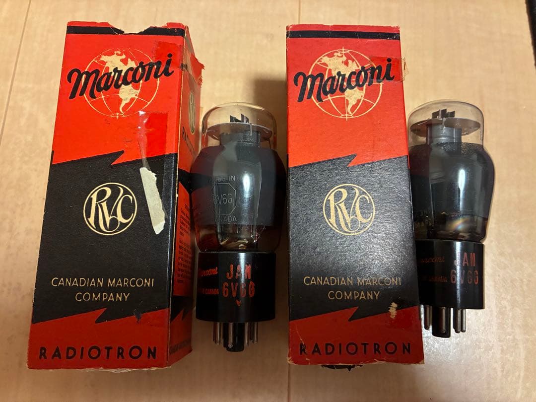 JAN 6V6G 真空管 Canadian Marconiペア