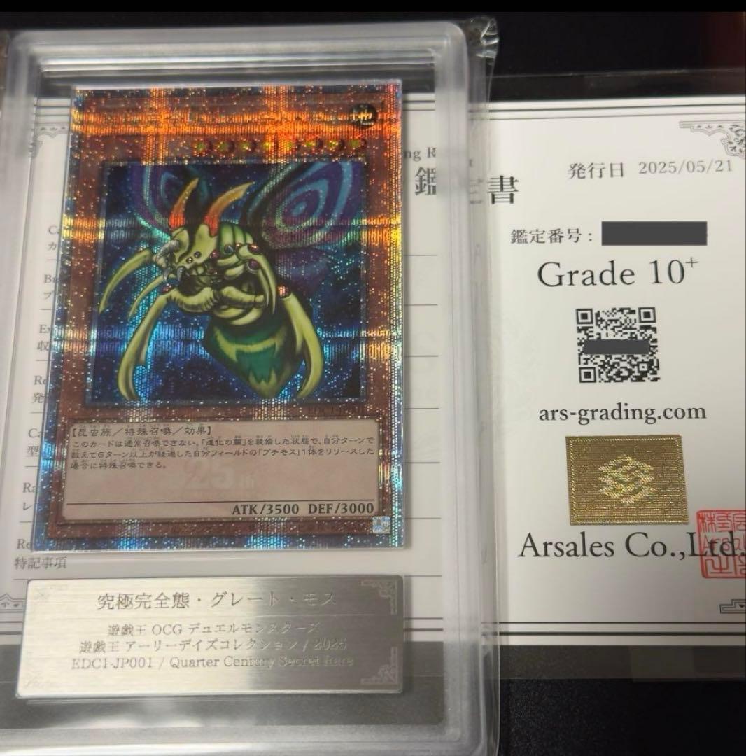 【ARS10+】 25th 究極完全態 グレートモス 完美品　鑑定書付き