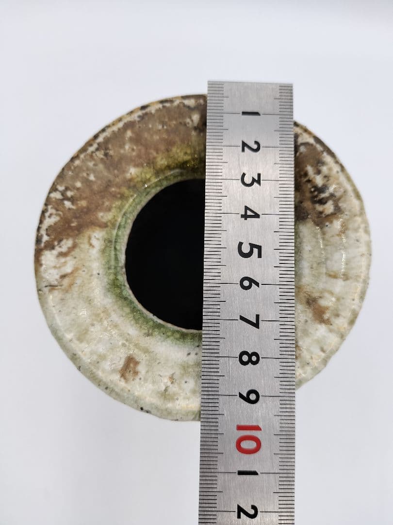 b46 花入 仿伊賀 旅枕 高橋楽斉 木箱 茶道具 古物 掛置両用