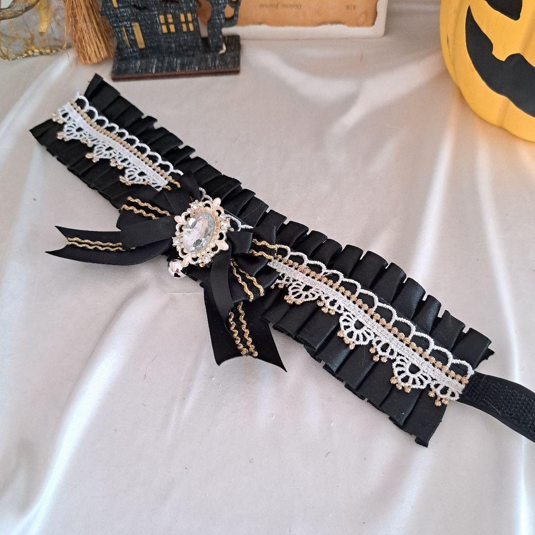 短毛ちゃんにも♥️中世ヨーロッパ風チョーカー(③)わんちゃん猫ちゃん用