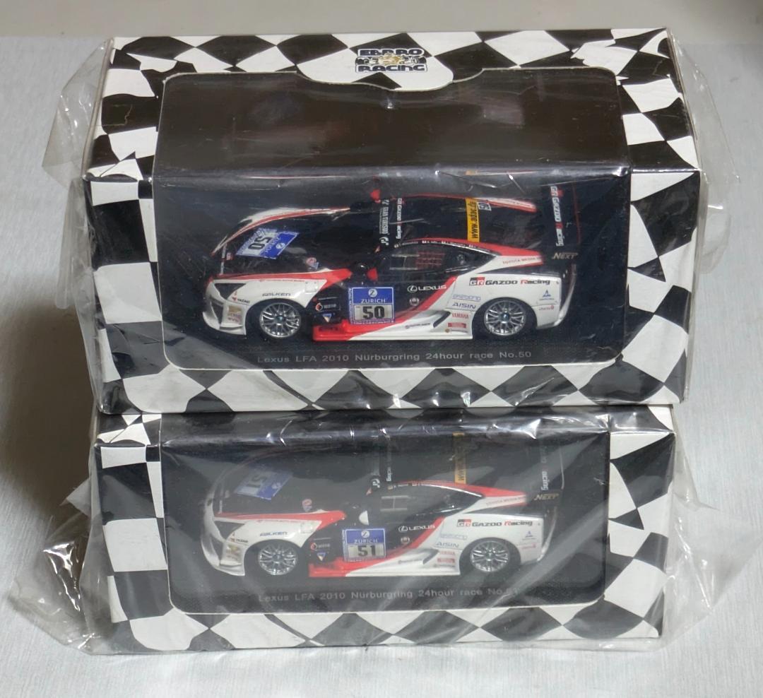 エブロ 1/43 LEXUS LF-A ニュル24時間 2010　2台まとめて