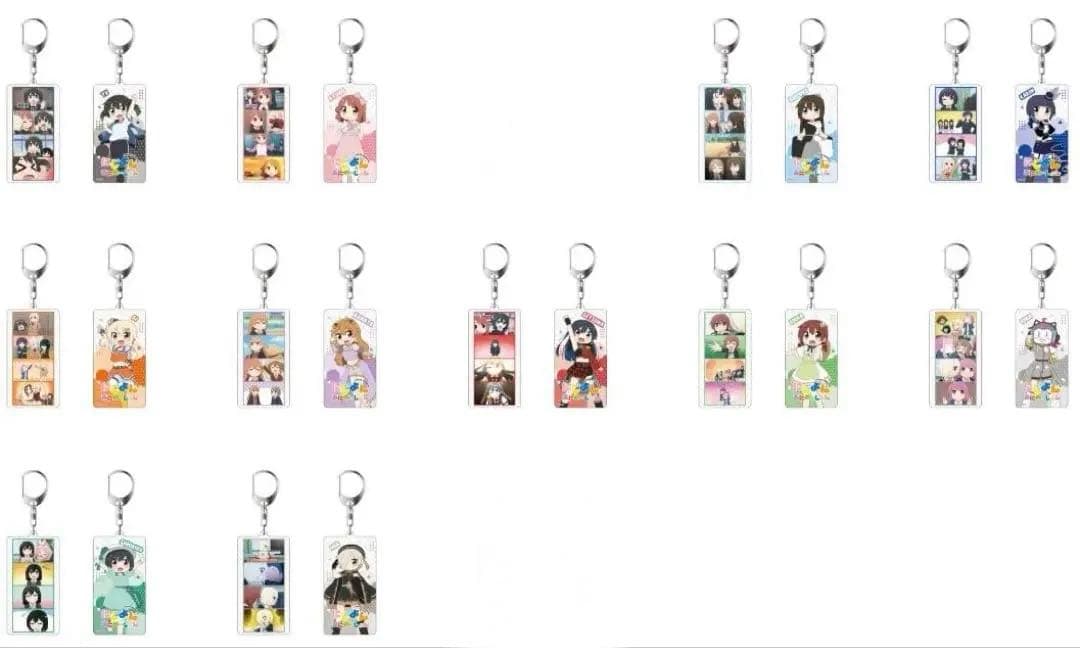 虹ヶ咲 にじよん あにめーしょん 両面キーホルダー vol.2 11点セット