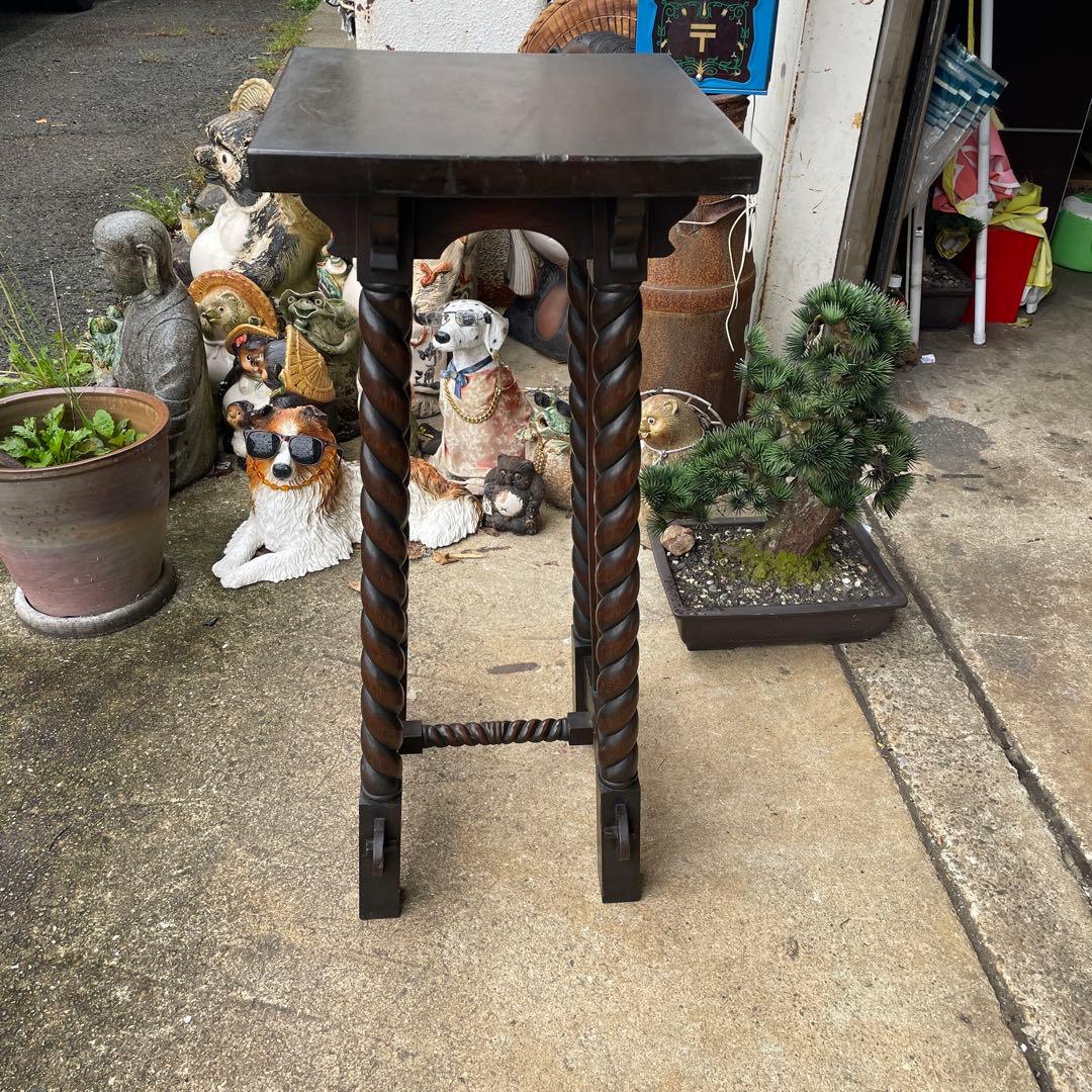 イギリスアンティーク　 飾り台 フラワースタンド 英国式 マホガニー レトロ