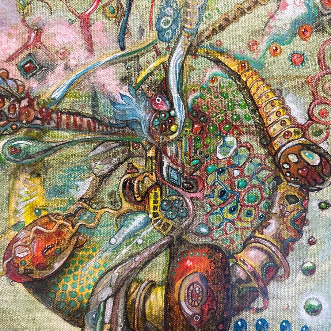 量子ゲノム　アクリル画　原画