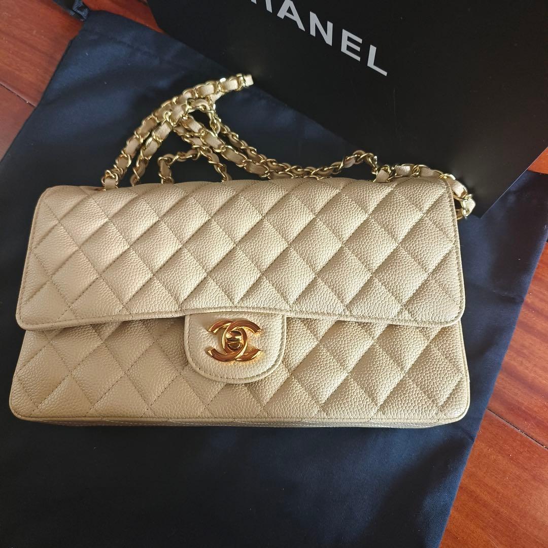 即日発送 ゴールド キルティングショルダーバッグ