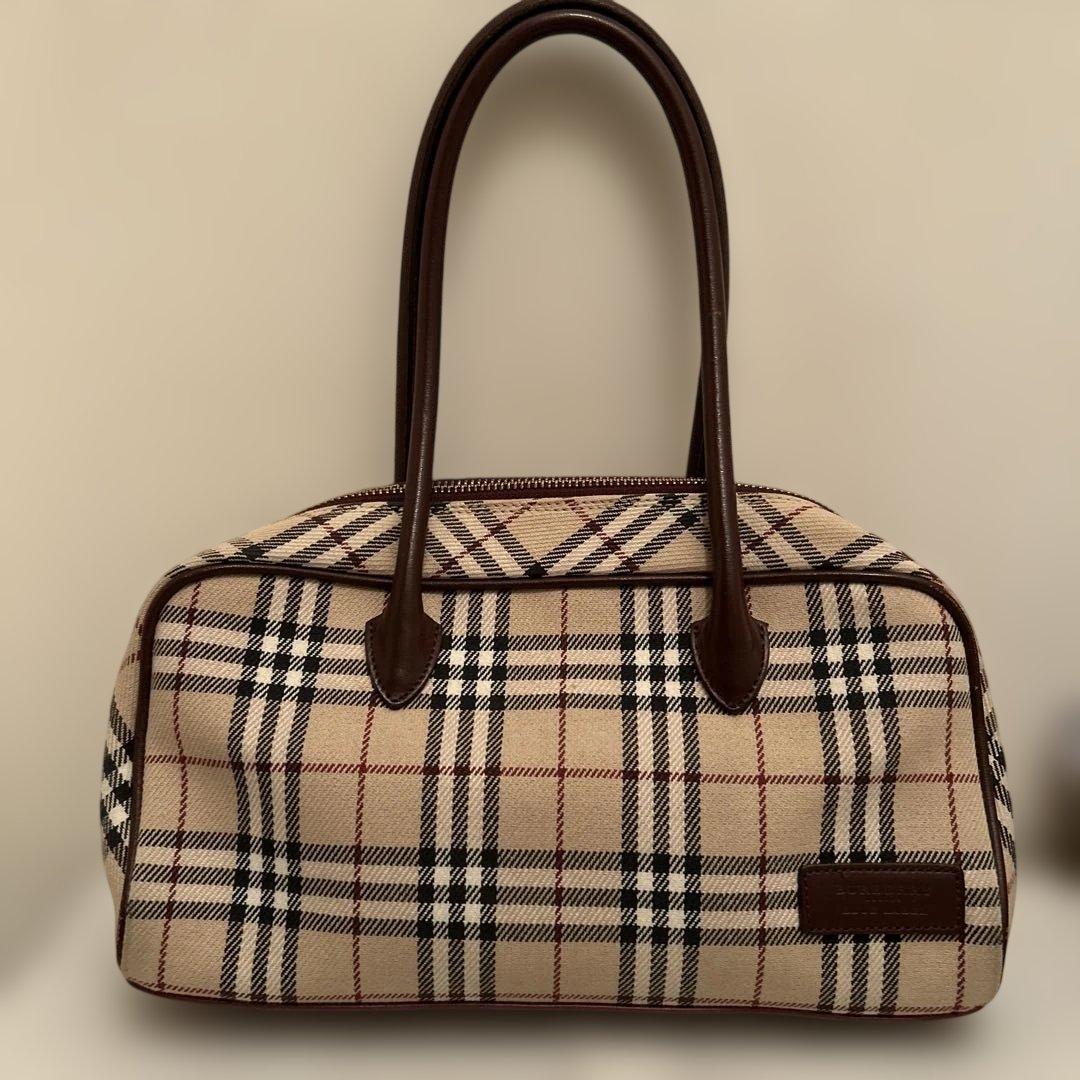 BURBERRY チェック柄 ハンドバッグ 中型