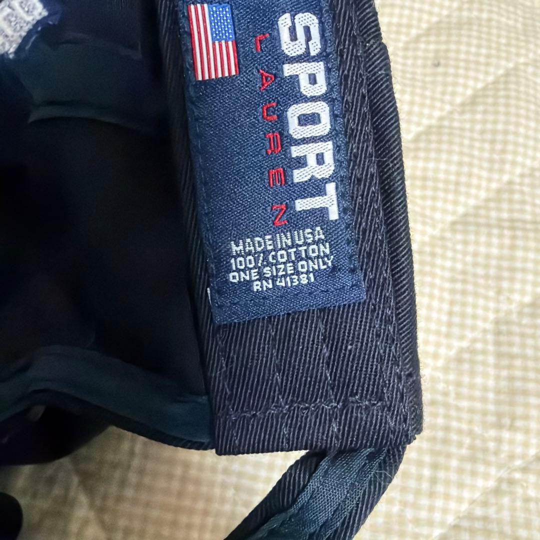 ポロスポーツ　ラルフローレン　ネイビー　帽子