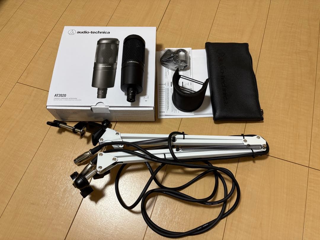 audio-technica AT2020 コンデンサーマイク＋その他