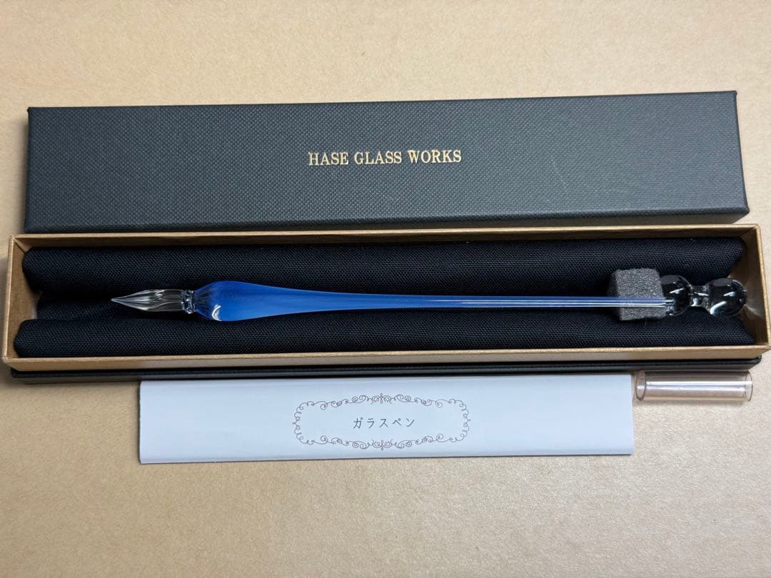 HASE硝子工房 ガラスペン◆しずく◆ 字幅F