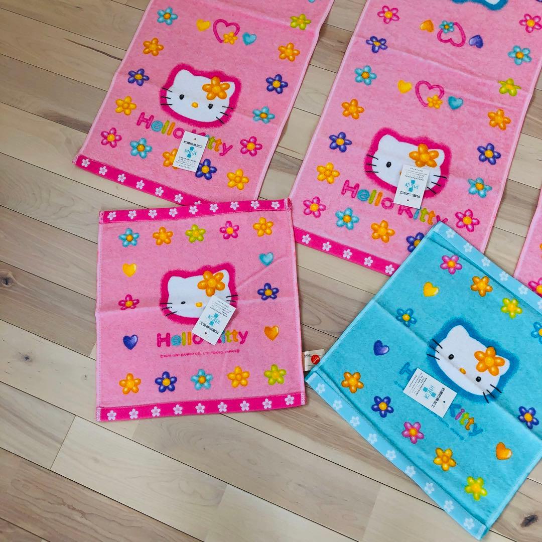 【サンリオ】平成　お花キティ　レアなハローキティ　タオル　まとめ売り