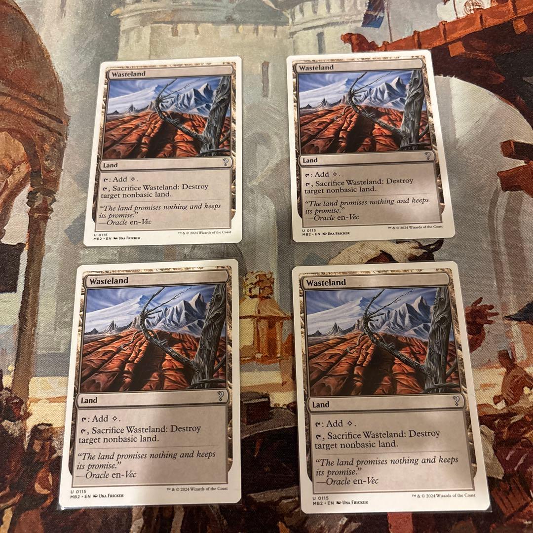 MTG 不毛の大地　英語４枚
